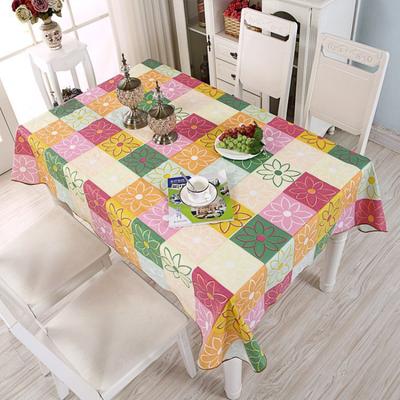 Home Esstisch Tischdecke, kleines frisches Blumenmuster, einfacher Antifouling-Couchtisch, quadratische Tischdecke, Schminktischdecke
