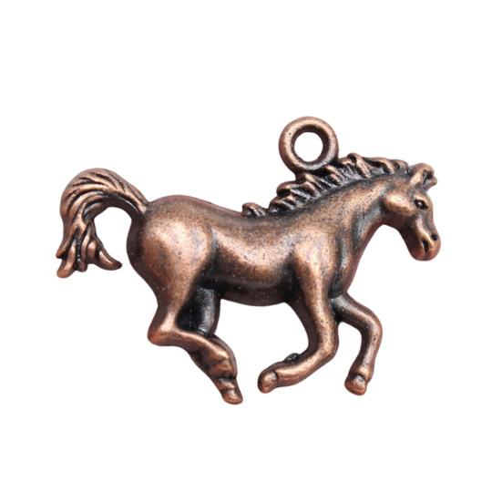 Metal Horse Pendant Retro Horse Charm Vintage Running Horse Pendant for Jewelry Making DIY Earrings Keychains Necklaces Craft Projects