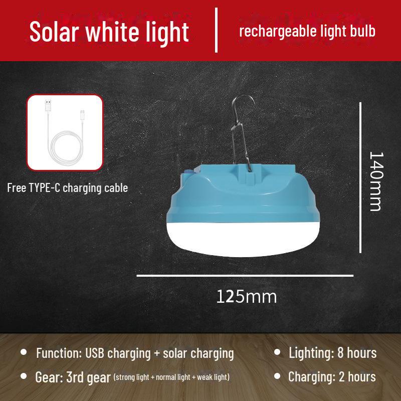 LED Solar Multifunktions-Magnetleuchte für Outdoor-Camping und Notfallgebrauch