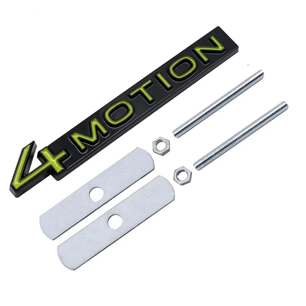 TCFJN1 Metall 4MOTION Logo Auto Frontgrill Emblem für VW Passat Touareg Golf Tiguan Polo CC Auto Karosserie Abzeichen Exterieur Zubehör