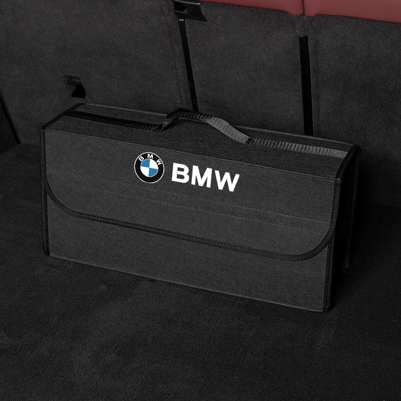 Car Storage Box Organizing Bag Trunk Tools Case Auto Keychain Accessories For BMW X1 X2 X3 X5 X4 X6 X7 iX3 F20 F10 F07 E70 E46 E FH6
