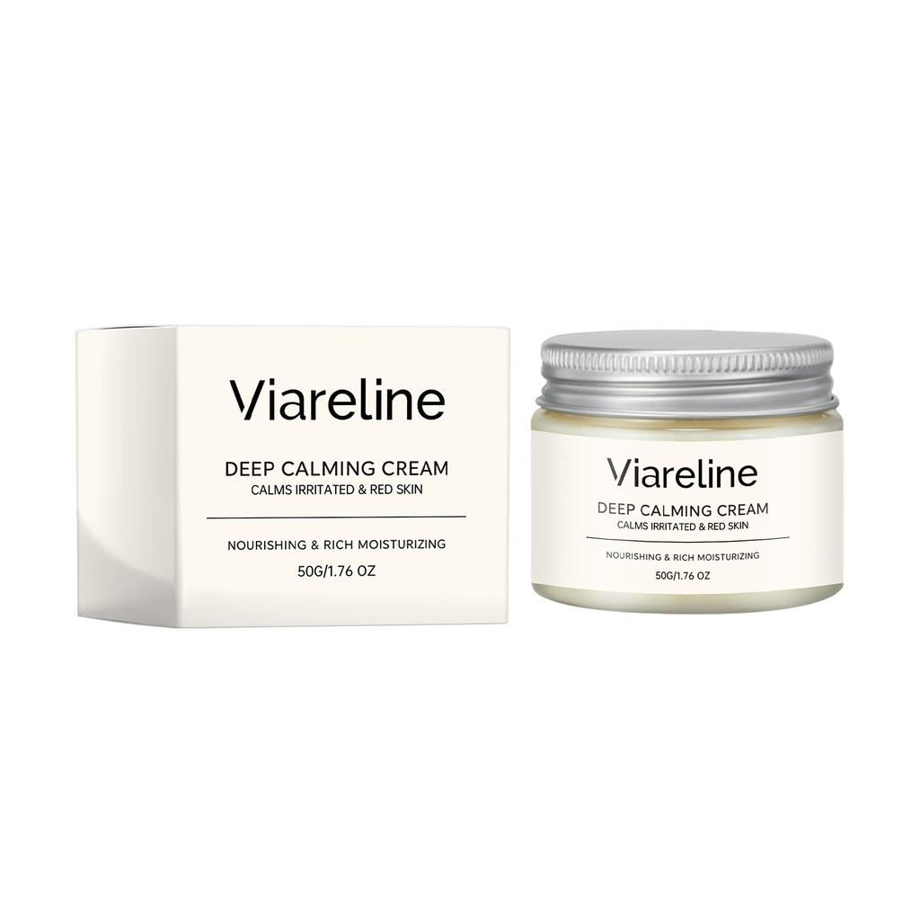 VIARELINE Moisturizing Face Cream Daily Hydration Soft Care Lightweight Absorb Facial Cream 50ml