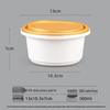 ZLIII Disposable Plastic Round Bowls with Lids