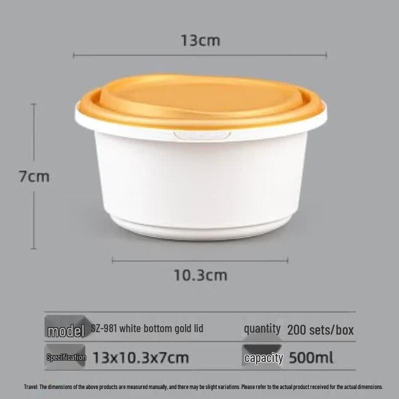 ZLIII Disposable Plastic Round Bowls with Lids