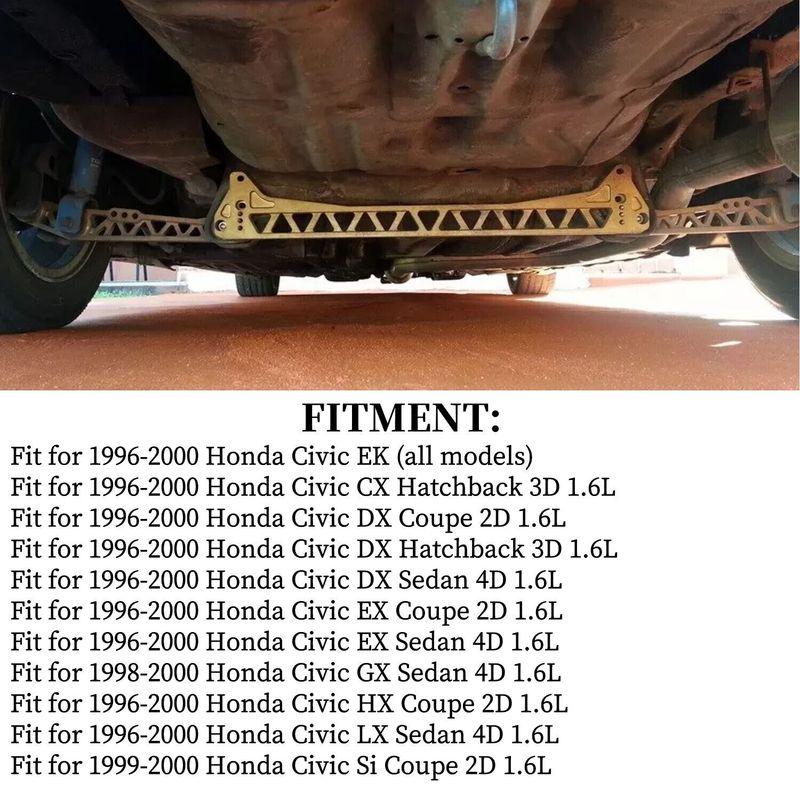 Performance Supplier F7 Billet Rear Lower Control Arm & Subframe Brace for 96-00 Honda Civic EK LCA