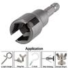 Butterfly Bolt Socket Wrench 1/4inch 6.35mm Hex Shank Socket Adapter Nut Electric Screwdriver Hand Tool