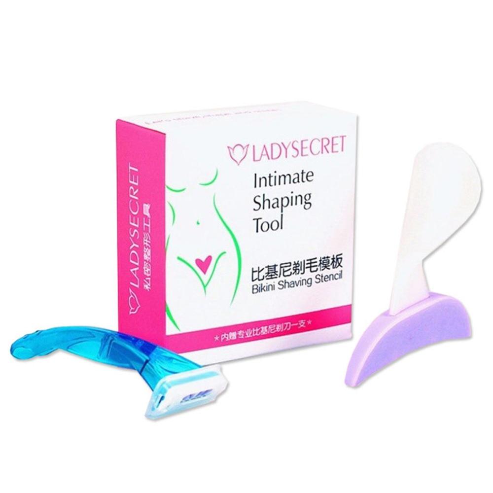 Pubic Hair shaving Template Bikini Razor Trimmer Femei Secret Bikini Private Template Shaver