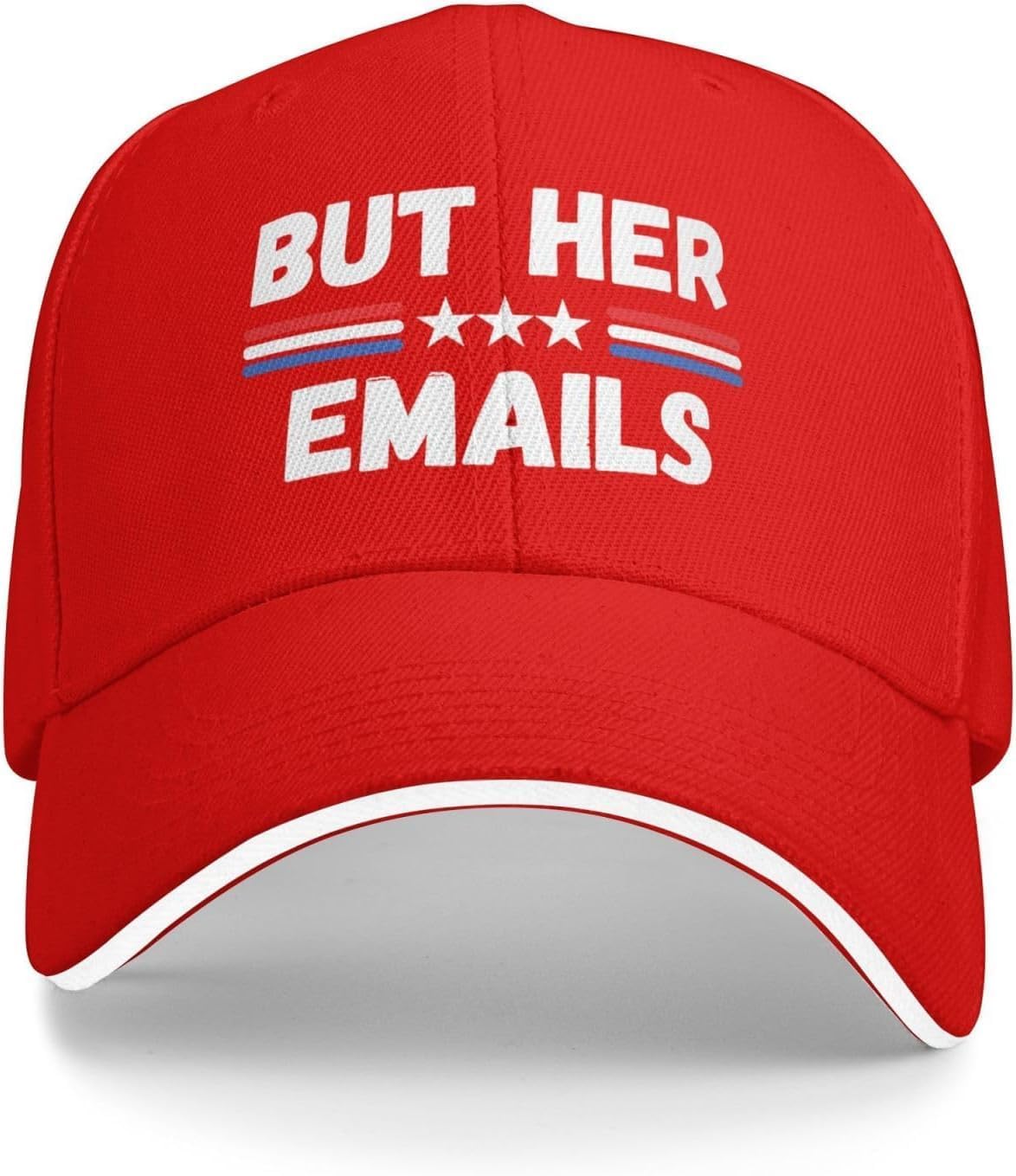But Her Emails Funny Political Baseball Cap Unisex Polyester Adjustable Casual Sunhat Adjustable