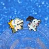 Playful Cartoon Character Badge Unique Alloy Enamel Brooch Perfect For Lovers Anime
