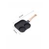 1PC Kitchen Frying Pan 18.5*36.5cm 3 In 1 Nonstick Breakfast Frying Pan With Glass Lid Spatula Oil Brush For Eggs Cooking Tools