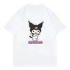 2026Casual Top Trend New Cute Cartoon Kuromi Comfortable and Breathable Womens summer loose and fashionable style
