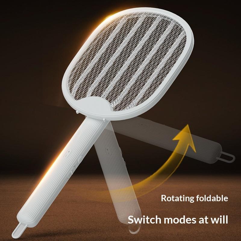 Foldable Electric Mosquito Killer Fly Swatter Trap Usb Rechargeable Mosquito Light Insect Killer With Uv Light
