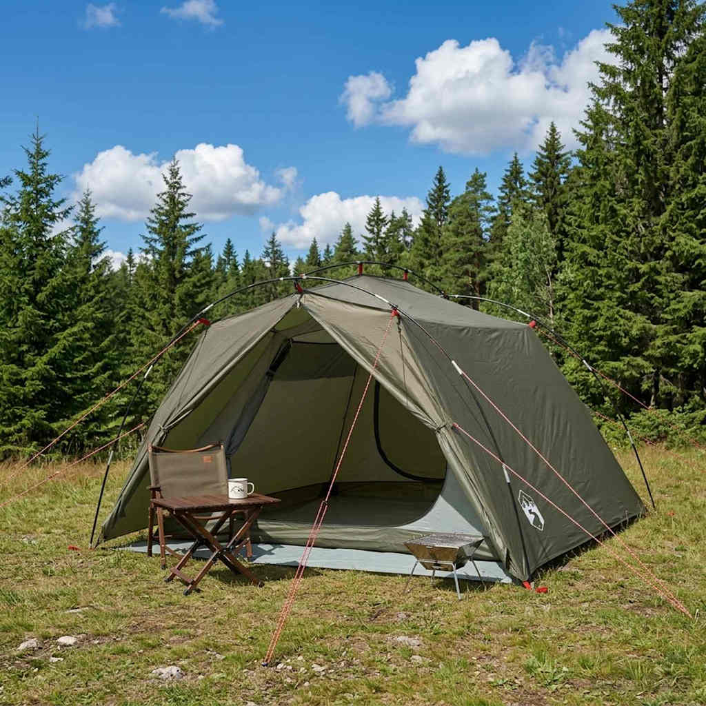 Tunnel Tent Olive Green 4 Person