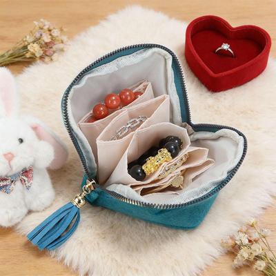 Hu Yanbin Stijl Sieraden Opbergtas met Compartimenten voor Kettingen, Oorbellen en Armbanden.