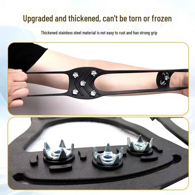 Children's Outdoor Ice Cleats - Anti-Slip Snow Spikes for Shoes, Snow Boots, and Climbing Equipment.