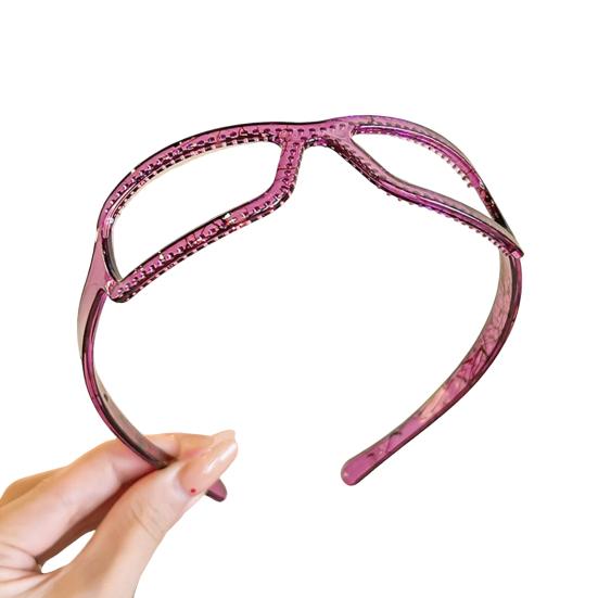 Women Headband Anti-slip Teeth Glasses Frame Design Acrylic Material Lightweight Hair Hoop Hair Accessories