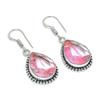 Natural Mystic Rainbow Topaz Gemstone 925 Sterling Silver Earring 1.65" Q9B35