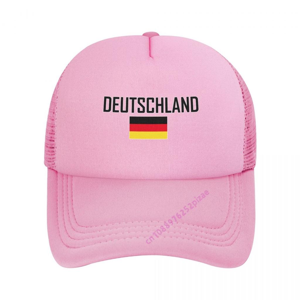 Duitse Vlag Trucker Cap Mannen Coole Baseballpet Zomer Unisex Mesh Net Petten Verstelbare Snapback Voor Sport