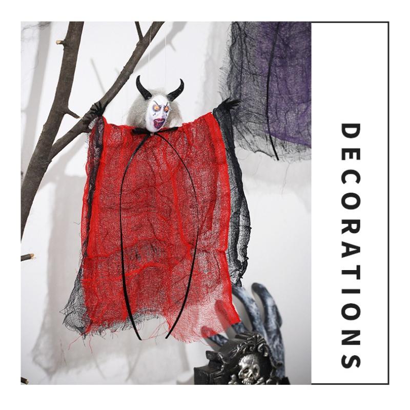 Halloween Horror Dolls Toy Pendant Evil Ghost Pendant Ornaments Haunted Houses Props for Halloween Festival Party Decor Supplies