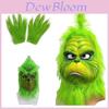 Weihnachts-Grinch-Handschuhe Furchterregendes grünes Monster Kostümzubehör