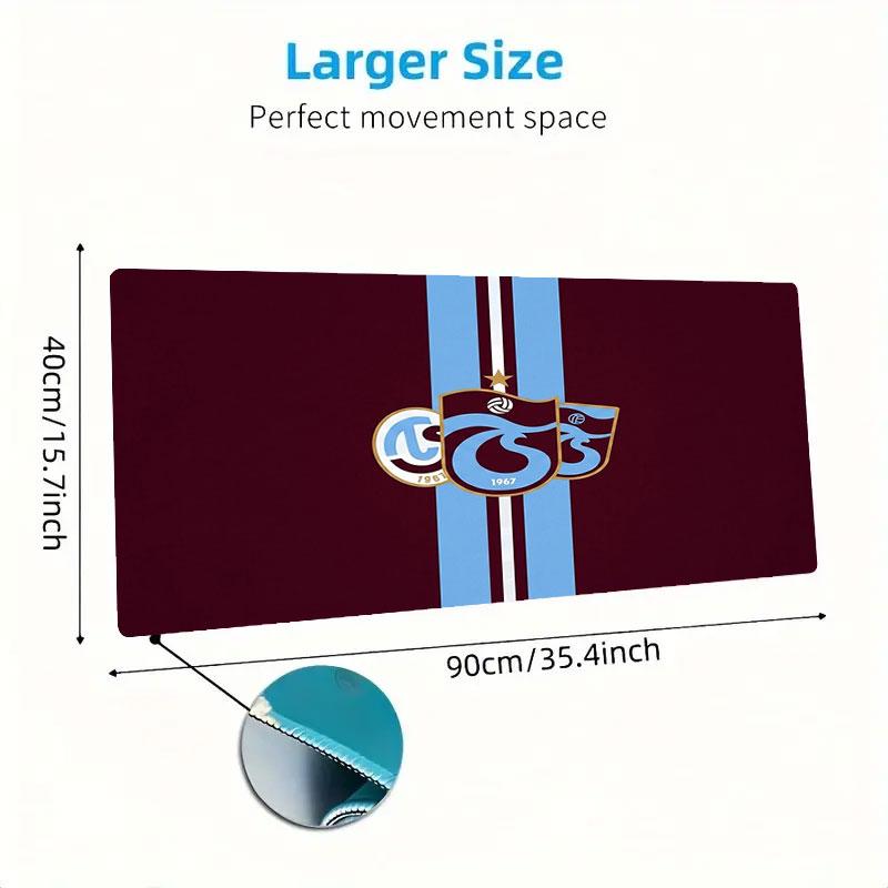 Trabzonspor Large Size Mouse Pad Large Gaming Table Cushion Non-slip Laptop Tablet Big Mousepad XXL Mat Mini PC Playmat With Lock edge