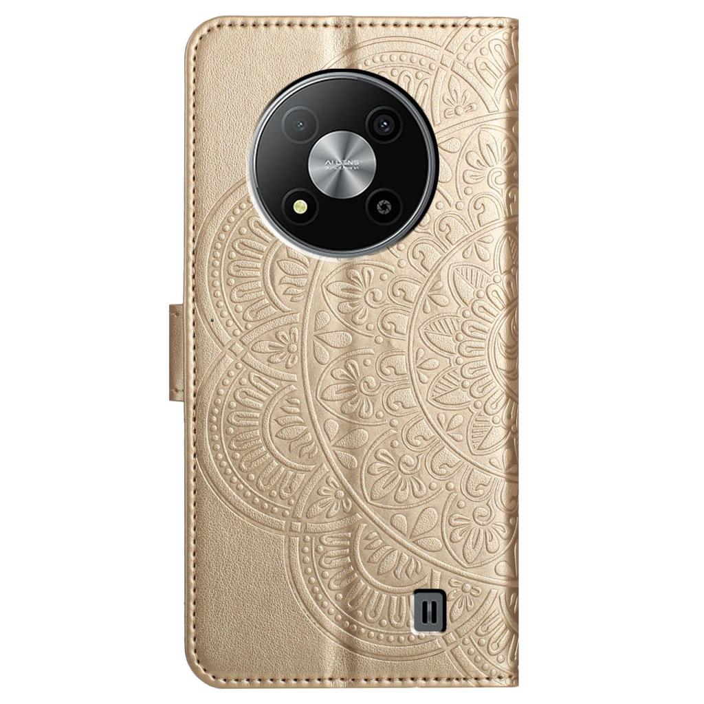 Для ZTE Blade A73 5G шкіряний чохол Mandala Flower Wallet Flip Cover