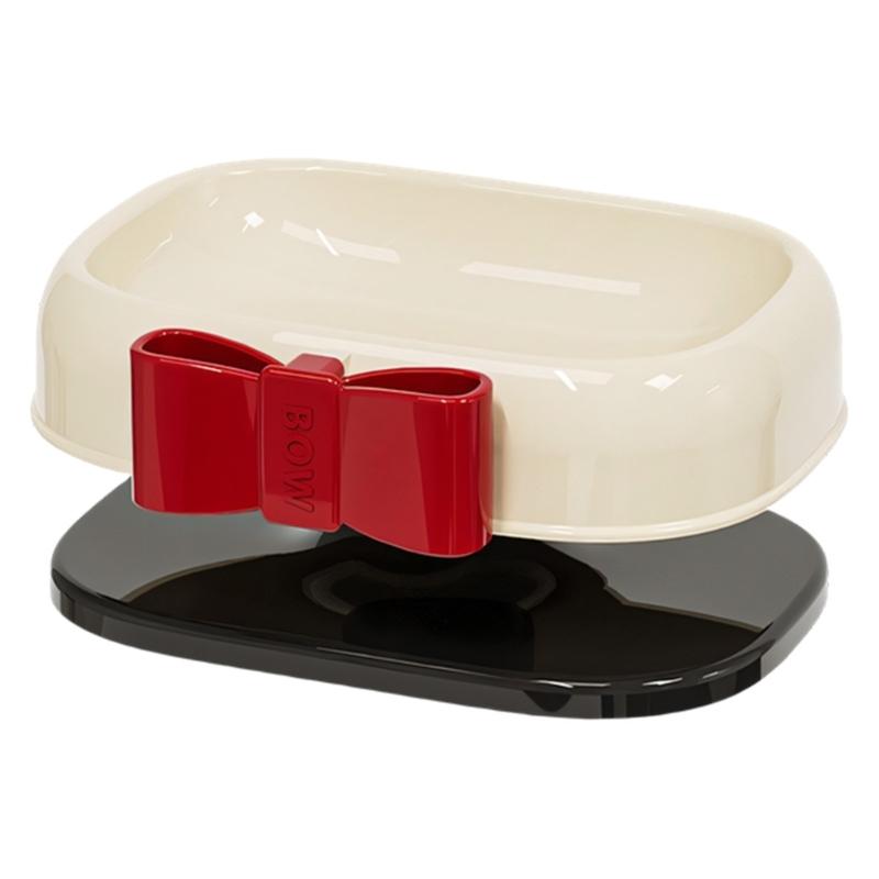 

Bowknot Design Soap Holder With Drainage Design Soap Container Box For Home Bathroom And Travel Camping Essential