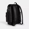 Coach SprInt Backpack In Signature Jacquard Silver Charcoal Black