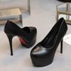 New Super High Heel Waterproof Table Stiletto Business Professional Casual Women's Shoes High Heels