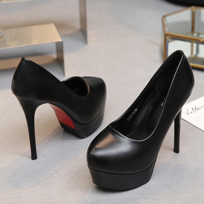 New Super High Heel Waterproof Table Stiletto Business Professional Casual Women's Shoes High Heels