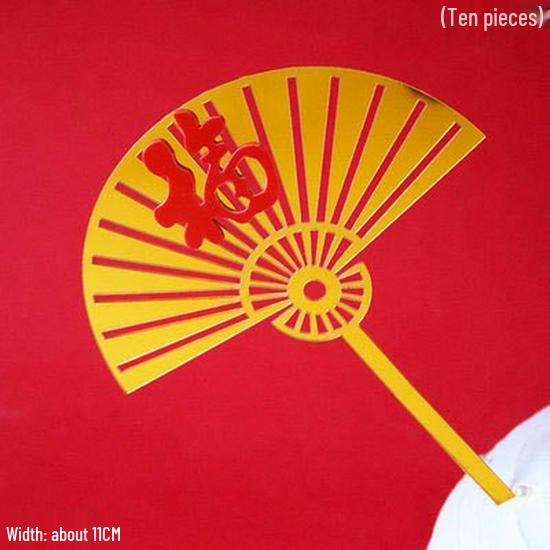 Plum Blossom Branch Longevity God & Goddess Cake Toppers for Birthday Celebration