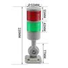 HY Series Professional Industrial Control Warning Light 2-Layer Multi-Color LED 12V/24V/220V Flashing Plastic 6000K Daylight