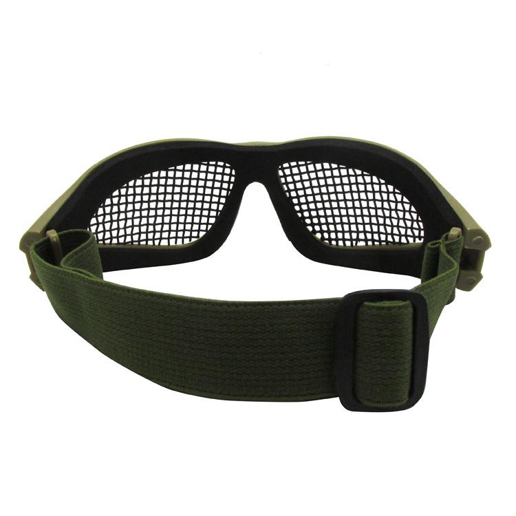 Impact-Resistant Metal Mesh Outdoor Tactical Goggles