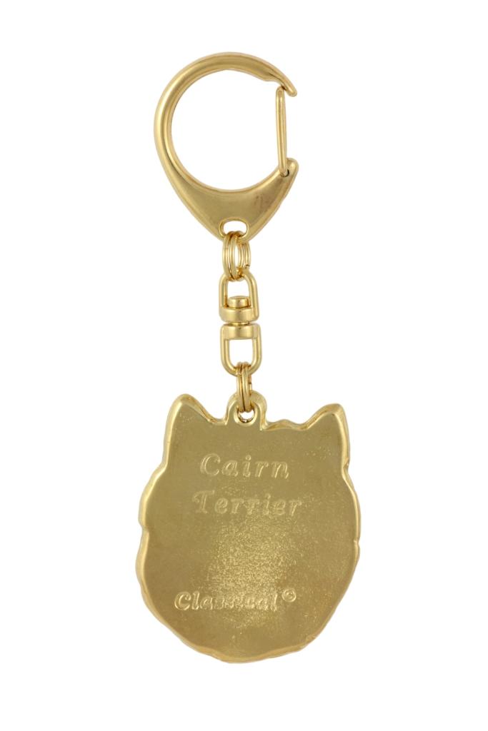 Cairn Terrier - Zlacená klíčenka s pejskem, ozdoba kabelky, luxusní doplněk značky Art-Dog
