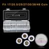 Display Box Coin Storage Box 20pcs Accessories Collection For 17 20.5 25 27 30 38 46mm Holders Protection Supplies
