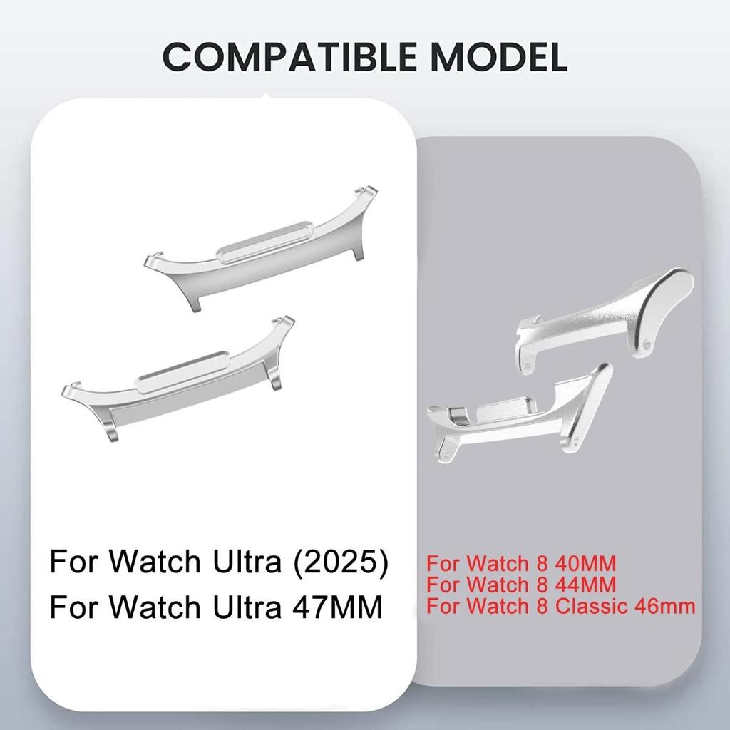 Luxury Stainless Steel Strap For Samsung Galaxy 8 40mm 44mm/8Classic 46mm Ultra(2025) Metal Band For Samsung Galaxy Watch Ultra