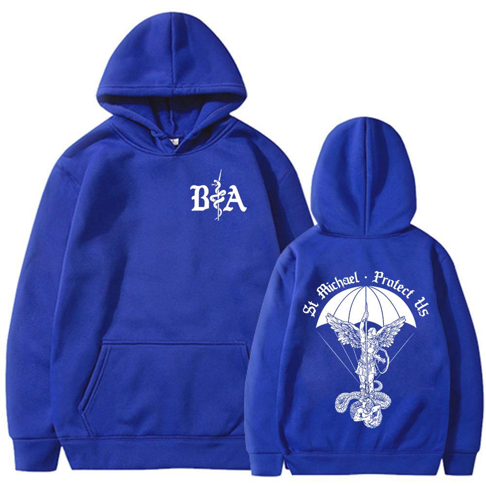 ST Michael Brothers in Arms Double Sided Print Hoodies Women Clothing Fashion Sweatshirt Oversized Long Sleeve Pullovers