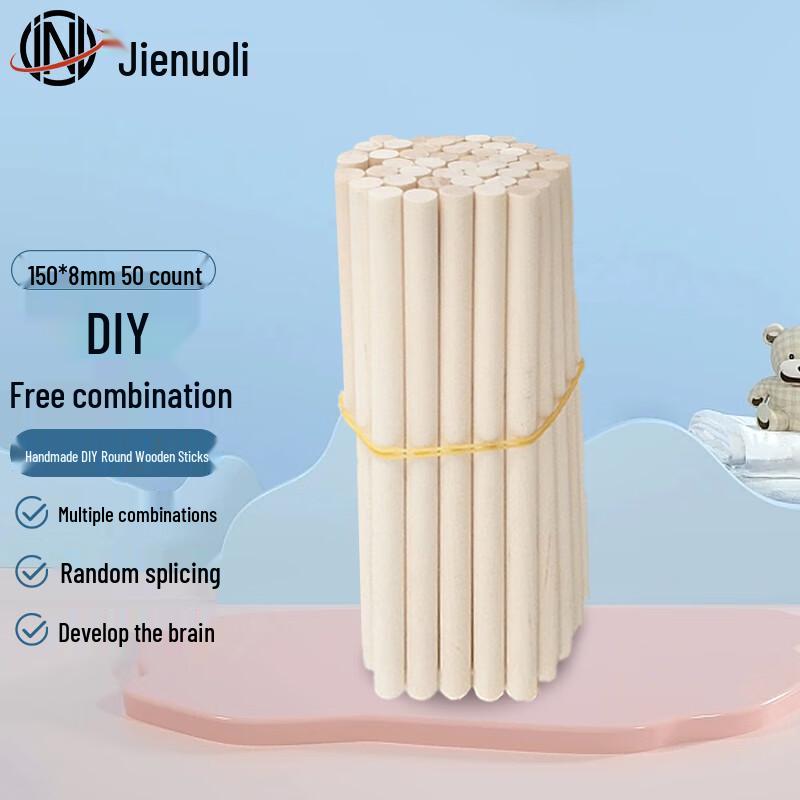 JNL Round Wooden Dowels for DIY Crafts
