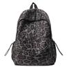 Schoolbag Large Capacity Backpack Leopard Print Computer Double Backpack College Student High School Male and Female School Bag Wholesale School