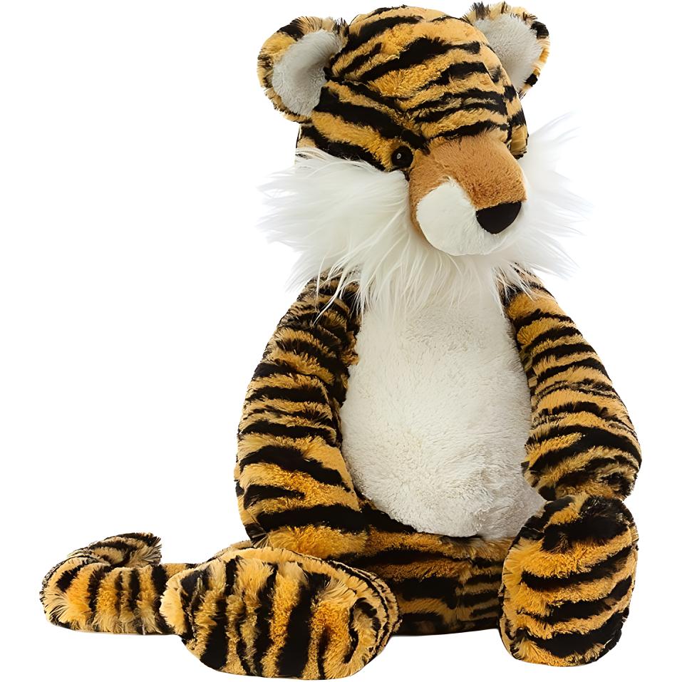 

JELLYCAT Shy Series Large Tiger Pacifying Orange Black Animal Doll Plush Doll 51cm Height