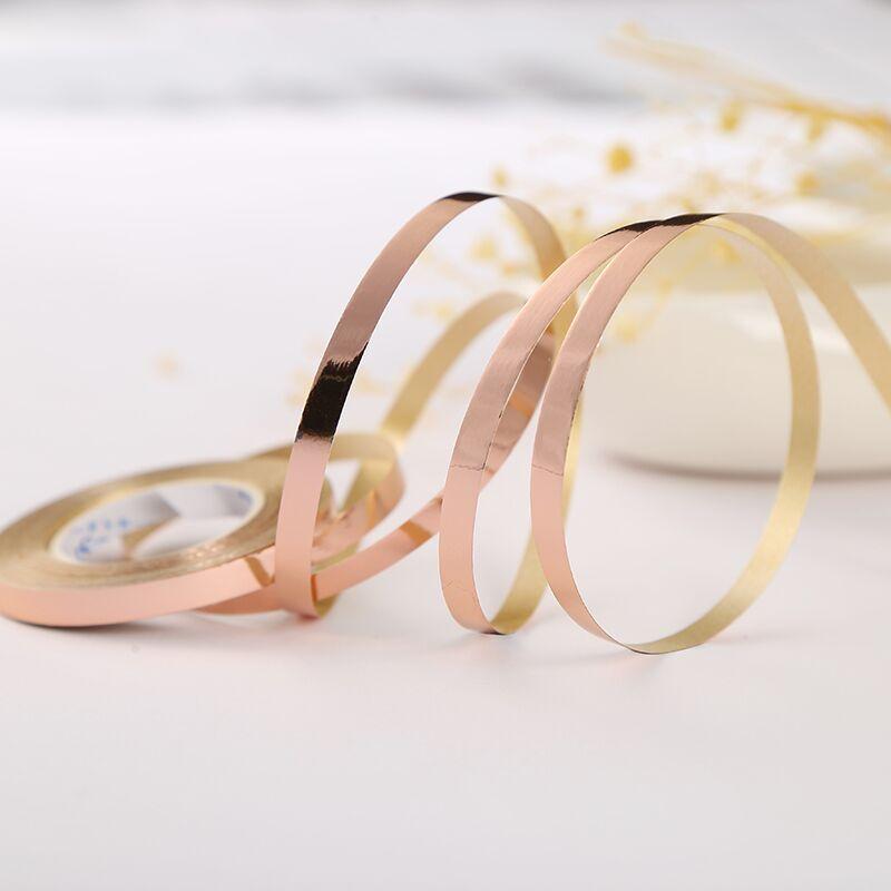 1 unidad de cinta de globo de 10 metros y 5 mm, accesorio para fiesta, cumpleaños, boda, cadena de globos láser, cintas de satén, manualidades, decoración de fiesta DIY
