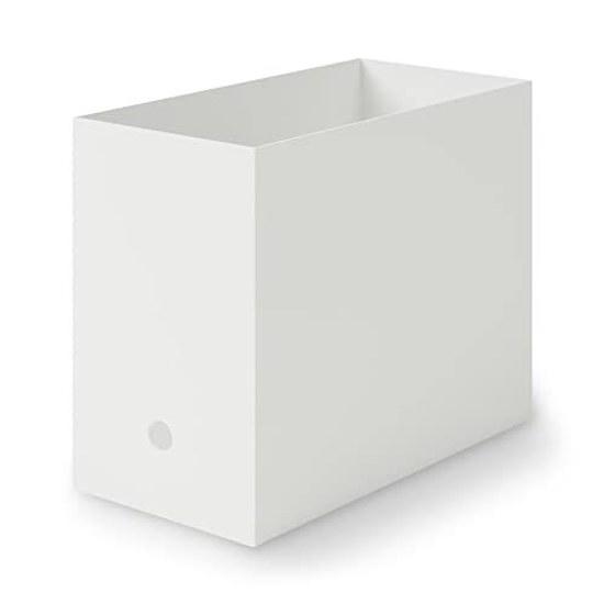 Muji Recycled Polypropylene File BoxStandard TypeWideWhite Gray Approximately Width 15Depth 32Height 24cm