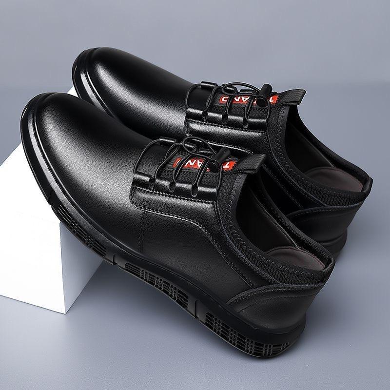 

Мужские новые туфли из мягкой кожи, деловые повседневные мужские кожаные туфли, слипоны, мужские деловые кожаные туфли 39