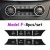 8PCS  W166 W292 W463 Dashboard Air Conditioner Wind Volume Heater Climate Control Button For Mercedes Benz ML GL GLE GLS G Class