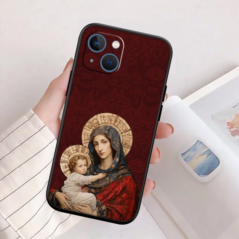 

Virgen Maria Case for Motorola Edge 60 60s 70 G86 G56 G54 E14 G04S G45 G54 G64 S30 S50 X30 X40 X50 Pro Power Motorola Moto G86 Power