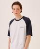 DISTN9NE Raglan Logo Short Sleeve Tee Light Grey (Lo7Tu448-071)
