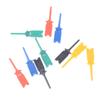 10pcsTest Hook SMD IC 6 Colors Clip Grabbers Test Probe For Electronic Testing Grabber Crocodile Clip Hook Test Clip