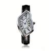 Surrealist Art Melting Clock Watch Unique Soft Time Quartz Wristwatch with Leather Band Creative Fashion Watch for Men Women