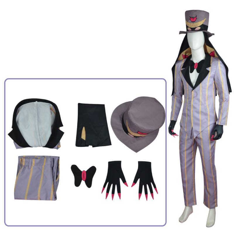 

Комплект для косплея Отель Сэр Хазбин Пентиус Модный Повседневный Классический Стиль Изысканный Pantsuit,S