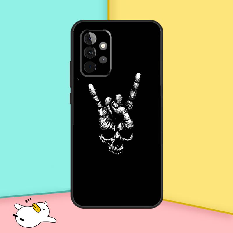 Rock Roll Skull Case For Samsung Galaxy A53 A33 A23 A13 A52 A32 A22 A12 A52S A50 A51 A71 A14 A34 A54 Cover